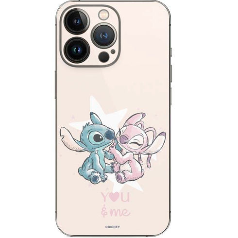 Disney Lilo and Stitch Stitch and Angel iPhone 14 Pro Skin